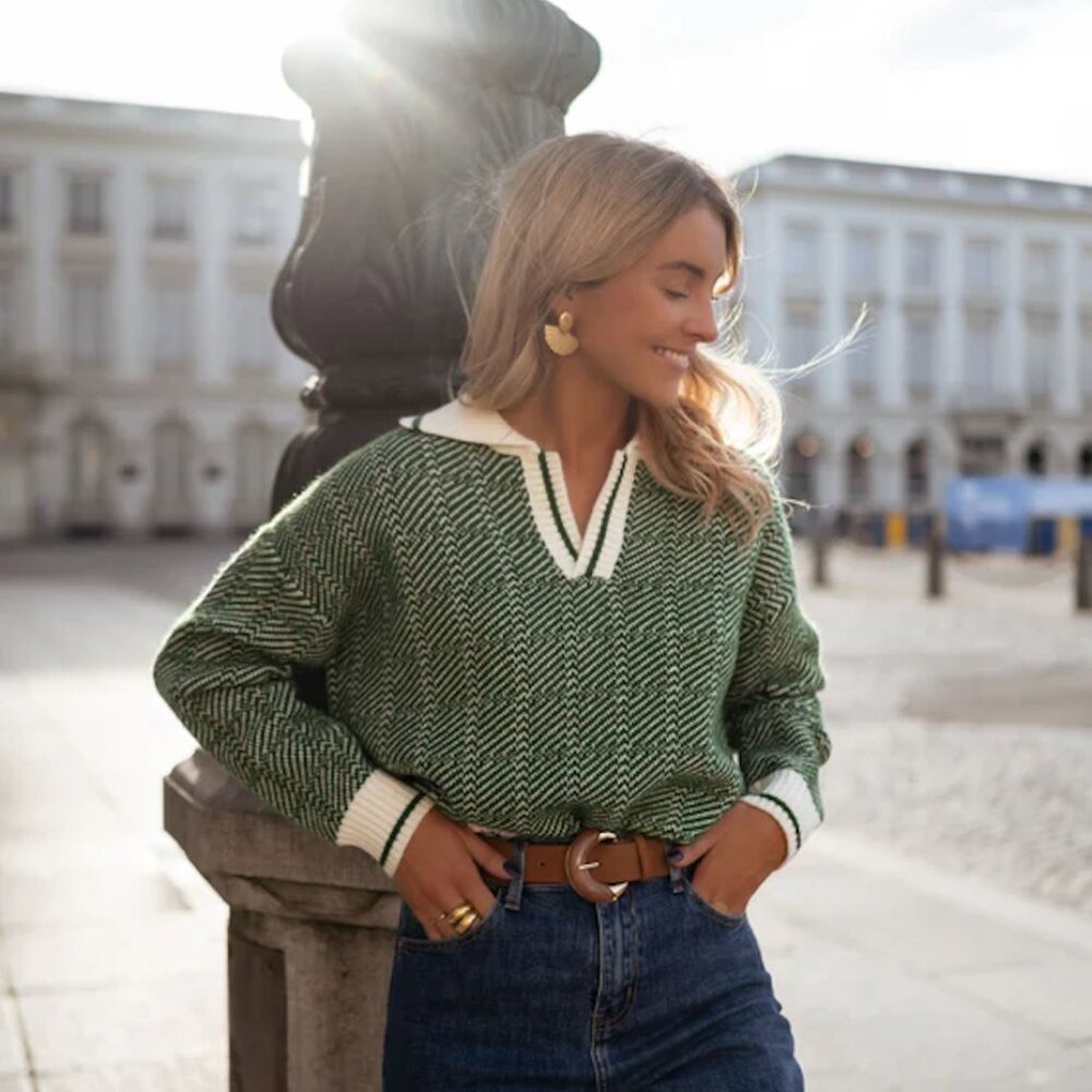 Easy Clothes Green Lomond Sweater